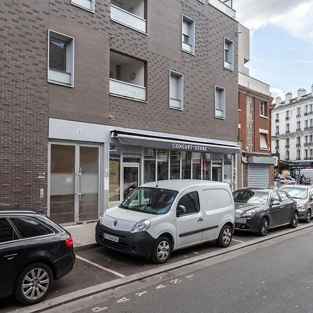 Superbe Appartement 1Min Metro7 Rez-De-Chaussee Aubervilliers Kültér fotó
