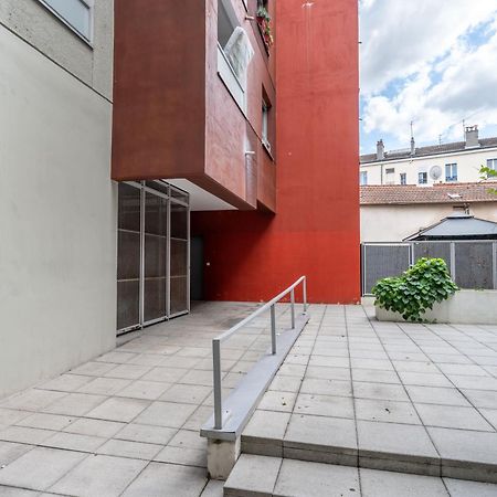 Superbe Appartement 1Min Metro7 Rez-De-Chaussee Aubervilliers Kültér fotó